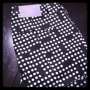 Slim, cropped, stretch pants